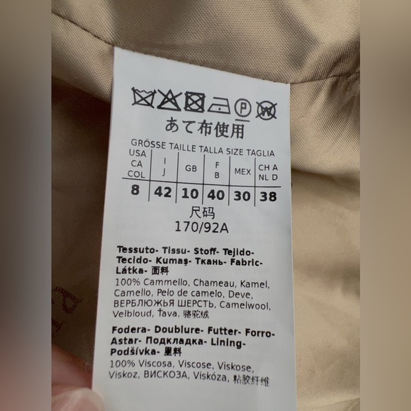 Max Mara Rialto Camel Hair Belted Short Hooded Coat - Picture 14 of 16